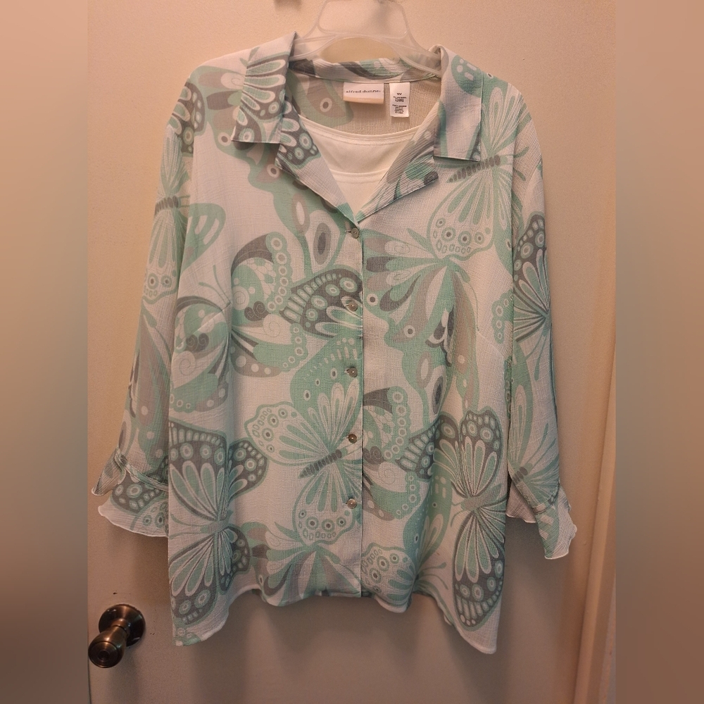 Alfred Dunner LAYERED TOP. SIZE 18W